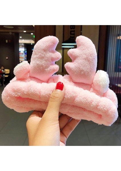 Peluş Beyaz Angel Melek Kanatlı Makyaj ve Banyo Bandı Seti