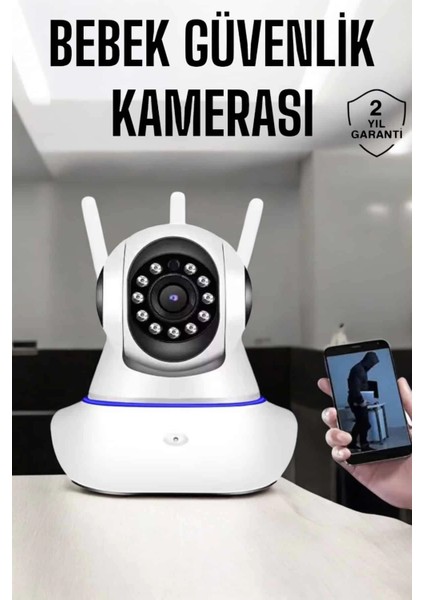 Bfs Wifi Kamera Ev Kamerası Gece Görüşlü Kablosuz Bebek Izleme Kamerası