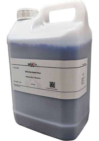 Silikajel Mavi 4 kg - Nem Alıcı Indikatörlü Silika Jel Granül