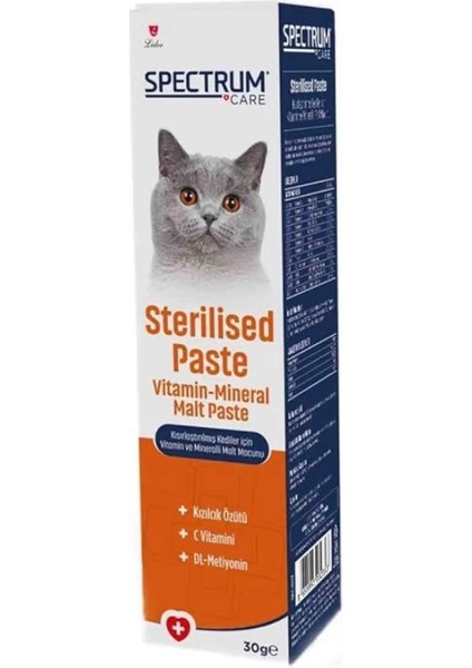 Sterilised Paste Kısırlaştırılmış Kediler Için Vitamin ve Mineralli Malt Macunu 30 gr modelleri
