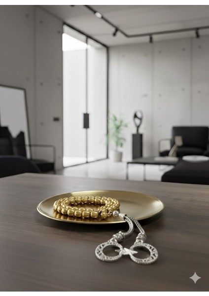 Som Pirinç Yuvarlak Gold Sunum Tepsi 20 cm fırsatları