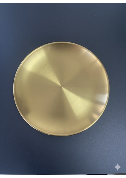 Som Pirinç Yuvarlak Gold Sunum Tepsi 20 cm indirimleri