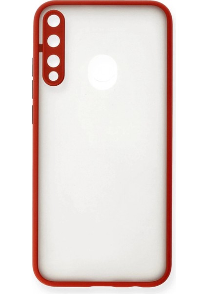 Huawei P40 Lite E Kılıf Montreal Silikon Kapak - Kırmızı