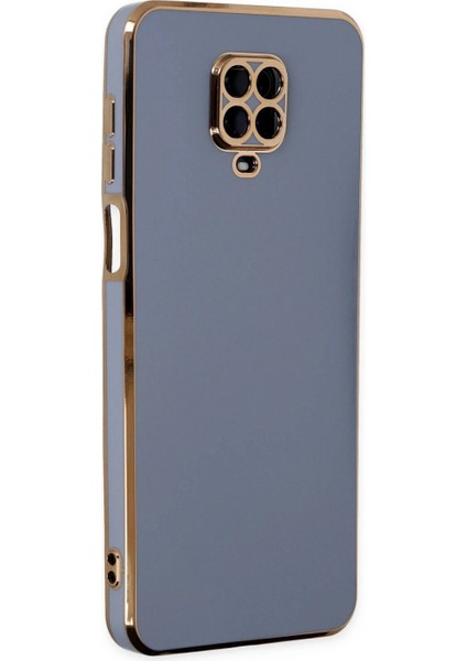 Ieg Xiaomi Redmi Note 9 Pro Kılıf Volet Silikon - Mavi