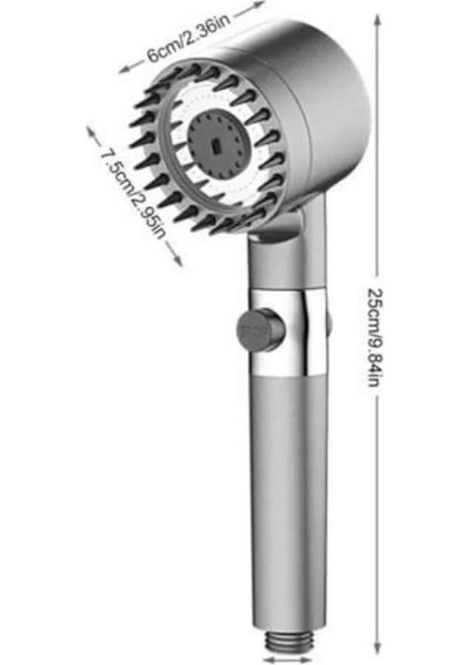 Bfs Masaj Etkili Duş Başlığı Yeni Nesil Çok Fonksiyonlu Ayarlanabilir Filtreli indirimleri