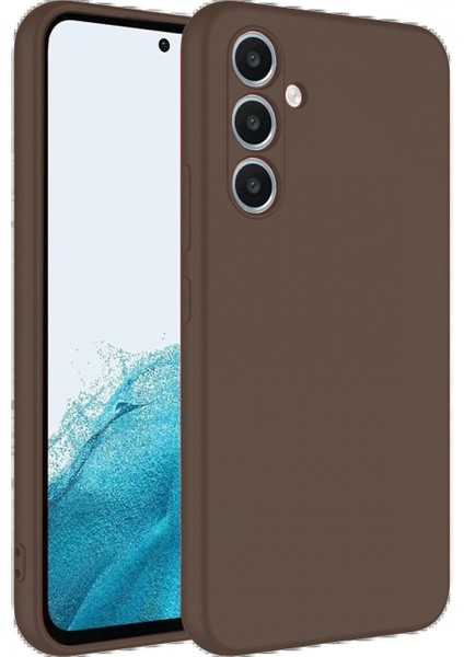 Samsung Galaxy A16 5g Kılıf First Silikon - Kahverengi