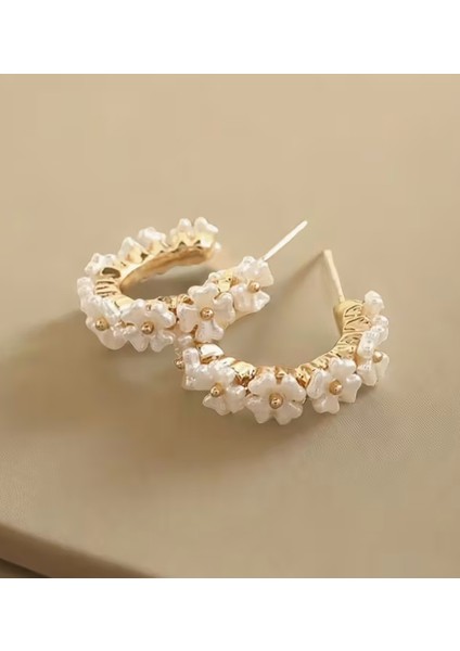 Papatya Halka Küpe modelleri