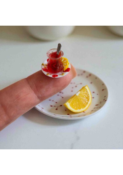 2 Adet Minyatür Çay Bardağı Telefon Süsü modelleri