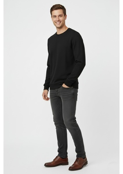 Erkek Sıfır Yaka Kazak Petek Örgü Klasik Kalıp 6635 BGL-ST04929 fırsatları