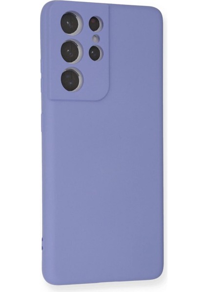 Samsung Galaxy S21 Ultra Kılıf Nano Içi Kadife Silikon - Lila fiyatları