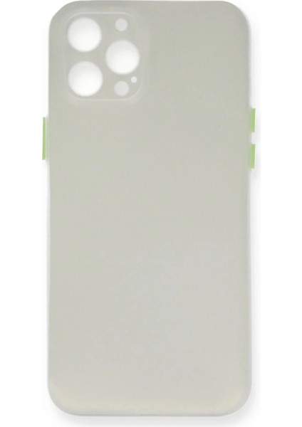 iPhone 12 Pro Max Kılıf Pp Ultra Ince Kapak - Beyaz