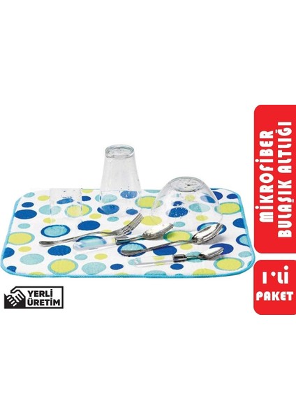 Paspas Yedeği Mikrofiber Mop Yedeği 60 cm + Mikrofiber Yüksek Emici Bulaşık Altlığı - 2li Set N9N9C2 fırsatları