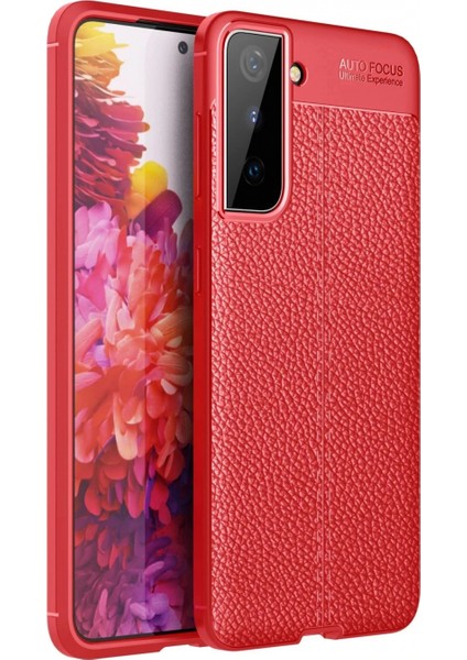 Ieg Samsung Galaxy S21 Plus Kılıf Auto Focus Kapak - Kırmızı
