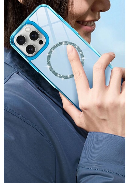 Apple iPhone 15 Live Diamond Magsafe Kapak - Siyah fırsatları