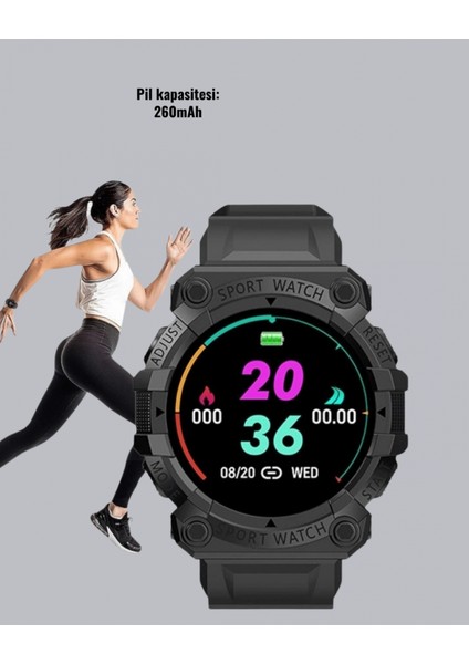 Ieg® Spor Akıllı Saat – Nabız Ölçer, Adım Sayar ve Hareketsizlik Hatırlatıcılı fırsatları