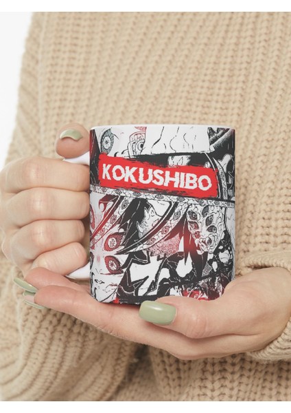 Demon Slayer "kokuşhibo" Baskılı Siyah-Beyaz Renk Porselen Kupa Bardak fiyatları