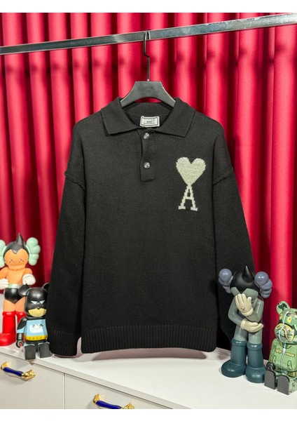 Kazak Işlemeli Düğmeli Polo Yaka - Ami De Coeu Özel Seri Üretim