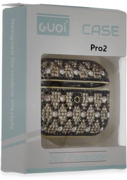 Newface Airpods Pro 2 (2.nesil) Klor Taşlı Kılıf - Desen 4 modelleri