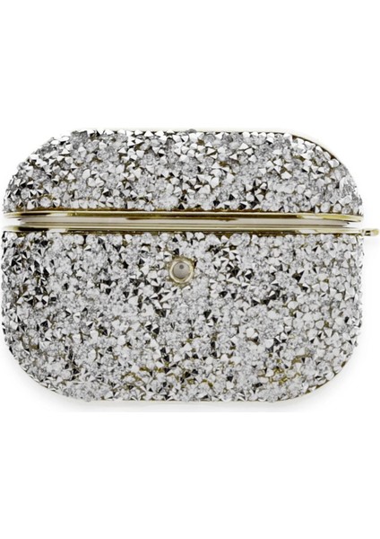 Newface Airpods Pro 2 (2.nesil) Luz Taşlı Kılıf - Mavi modelleri