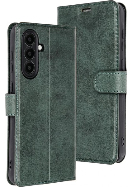 Samsung Galaxy A16 5g Kılıf Trend S Plus Kapaklı Kılıf - Yeşil