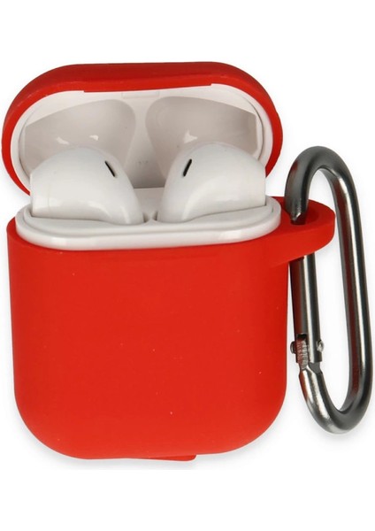 Airpods 2 (2.nesil) Hang Kılıf - Kırmızı