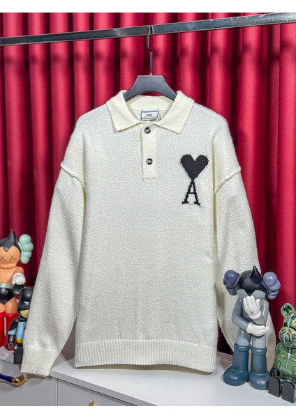 Kazak Işlemeli Düğmeli Polo Yaka - Ami De Coeu Özel Seri Üretim