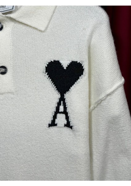 Kazak Işlemeli Düğmeli Polo Yaka - Ami De Coeu Özel Seri Üretim fiyatları