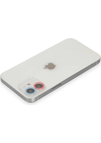 Iphone 12 Renkli Kamera Lens Koruma Cam - Pembe-Mavi fiyatları