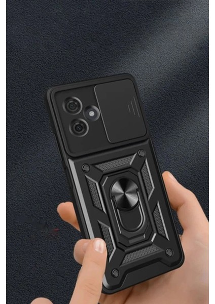 Newface Xiaomi Redmi Note 13 Pro Plus Kılıf Pars Lens Yüzüklü Silikon - Siyah modelleri