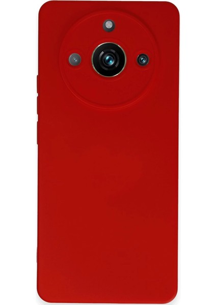 Newface Realme 11 Pro Kılıf Nano Içi Kadife Silikon - Kırmızı