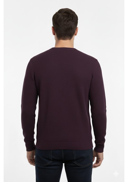 Erkek Sıfır Yaka Kazak Petek Örgü Klasik Kalıp 7002 BGL-ST04928 fırsatları