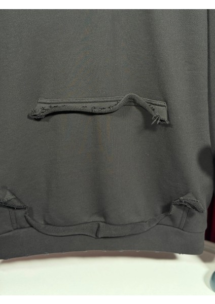 Siyah Erkek Baskılı Sweatshirt - Balenciaga Günlük Stil Serisi indirimleri