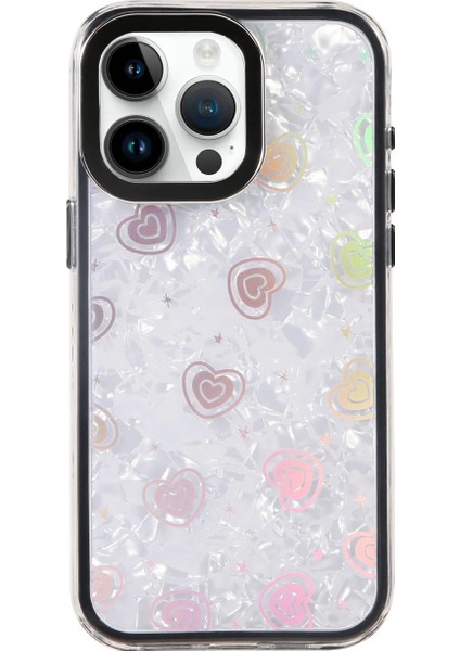 Ieg Apple iPhone 14 Pro Max Lumi Desenli Kapak - Siyah modelleri