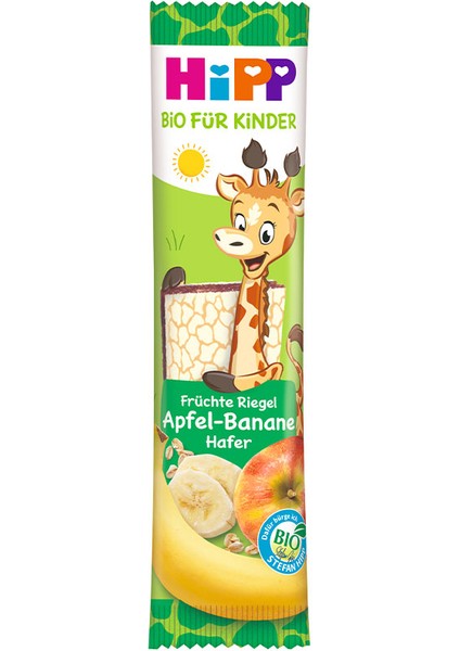 Hipp Organik Yulaﬂı Elmalı Muzlu Meyve Barı 20 Gr