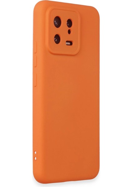 Xiaomi Mi 13 Kılıf Nano Içi Kadife Silikon - Turuncu fiyatları