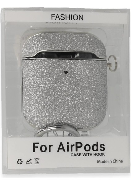 Newface Airpods 2 (2.nesil) Spell Simli Kılıf - Gümüş