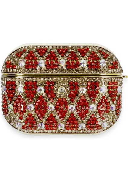 Newface Airpods Pro 2 (2.nesil) Klor Taşlı Kılıf - Desen 1 modelleri