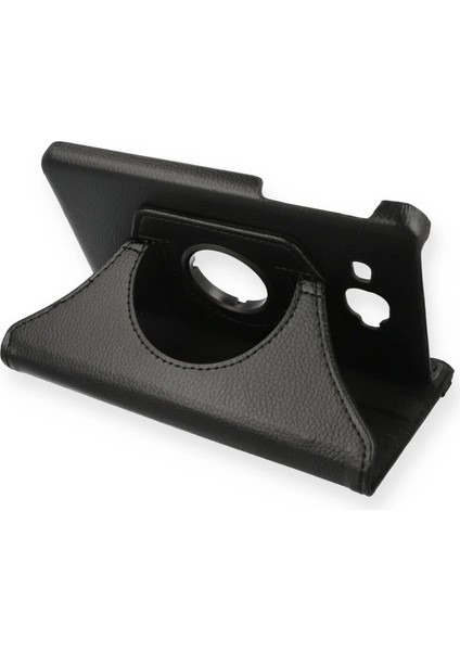 Samsung Galaxy T280 Tab A 7 Kılıf 360 Tablet Deri Kılıf - Siyah