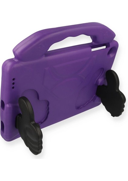 Newface Samsung Galaxy Tab A9 Kılıf Like Stantlı Tablet Silikon - Mor modelleri