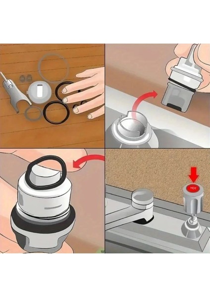 225 Parça Kauçuk Conta Seti ,kendiliğinden Saklama Kutulu O Halkası Seti ( Lisinya )