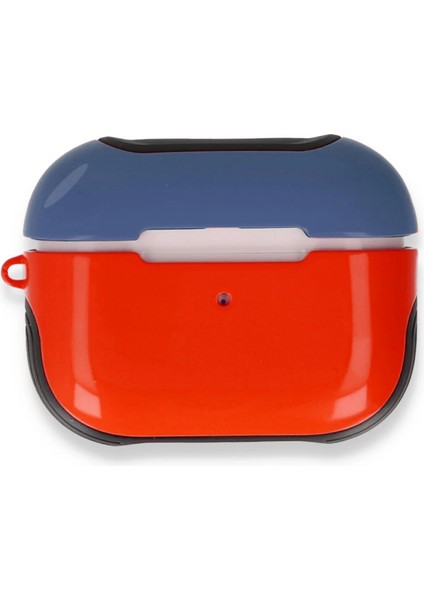 Airpods 3 (3.nesil) 3in1 Kılıf - Kırmızı-Lacivert fiyatları