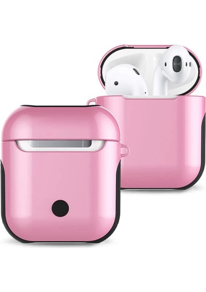 Airpods 2 (2.nesil) 3in1 Kılıf - Pembe