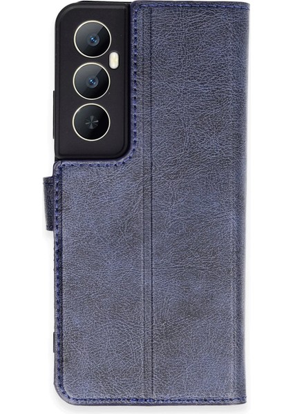Realme C65 Kılıf Trend S Plus Kapaklı Kılıf - Lacivert