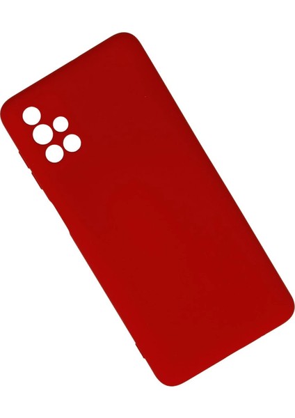 Samsung Galaxy M51 Kılıf Nano Içi Kadife Silikon - Kırmızı fiyatları