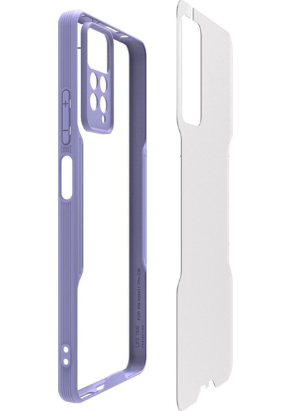 Xiaomi Redmi Note 11 Pro Kılıf Platin Silikon - Pembe fiyatları