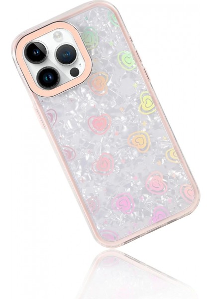 Ieg Apple iPhone 14 Pro Max Lumi Desenli Kapak - Pembe fırsatları