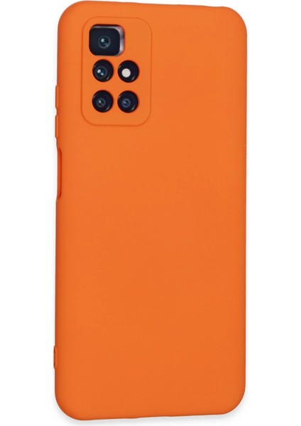 Xiaomi Redmi 10 2022 Kılıf Nano Içi Kadife Silikon - Turuncu fiyatları