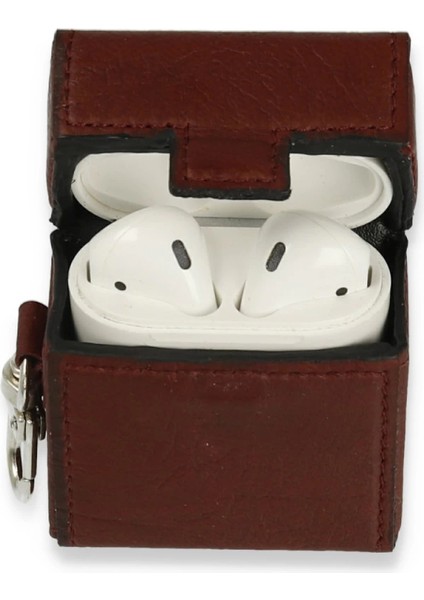 Airpods 2 (2.nesil) Deri Kılıf - Bordo fiyatları