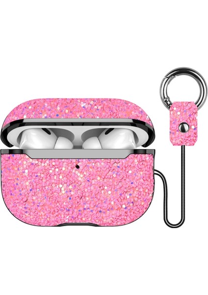 Onegif Airpods Pro 2 (2.nesil) Bright Simli Airpods Kapak - Pembe