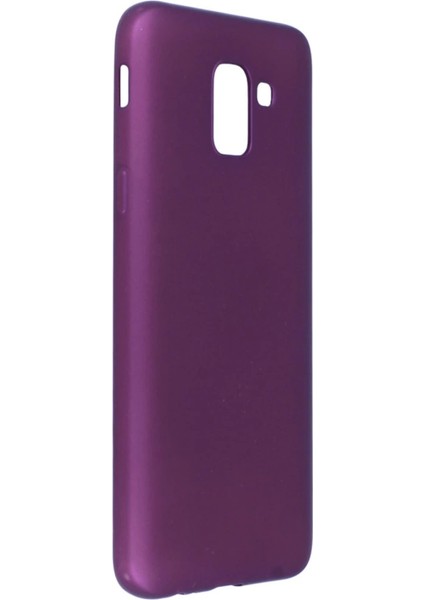 Samsung Galaxy J6 Kılıf First Silikon - Mürdüm